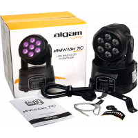 Algam Lighting MINIWASH 710 - Lyre wash 7 x 10W RGBW  - Vue 2